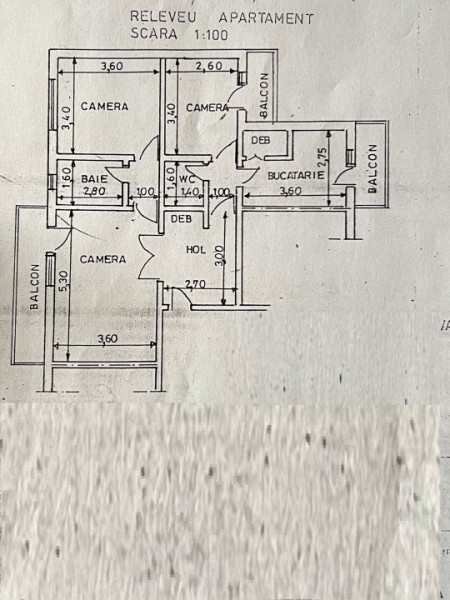 Ap 3 cam conf 1 A dec, et 7/8, 2 gr sanitare, Marasesti- Stradal, bl 1991