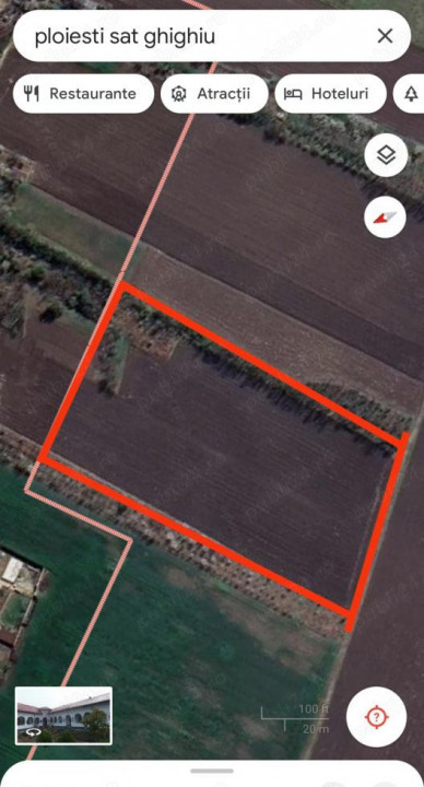 Teren intravilan 2999 mp, Com. Bărcănești, Sat. Ghighiu