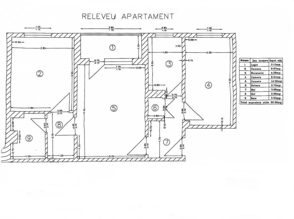 Apartament 3 cam, semidec, et 4/4, Malu Rosu- Deltei