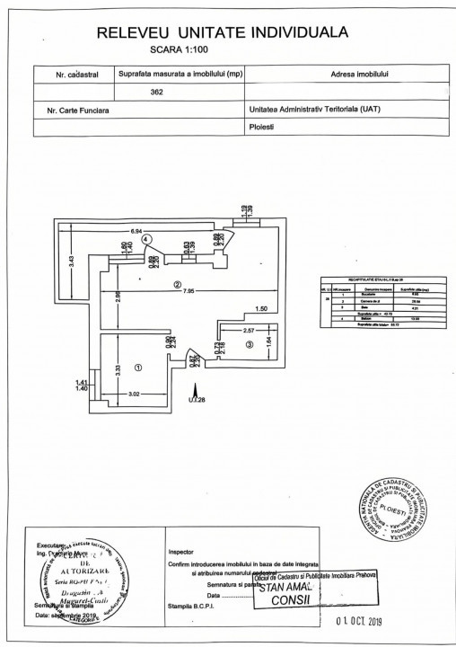Apartament 2 camere – Residence Dorobanțu, cf 1, dec, etaj 6/6