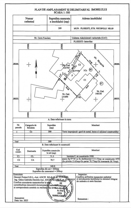 Imobil plus teren 400 mp - Strada Nicopole