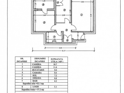 Ap 2 cam, cf 1A dec, etaj 2/4, Malu Rosu
