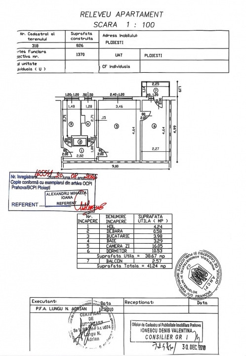 Apartament 2 camere | Confort 2 | Etaj 4/4 | Vest