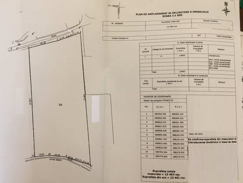 OPORTUNITATE  TEREN CONSTRUCTIE CU PROIECT HACIENDA,Valea Calugareasca